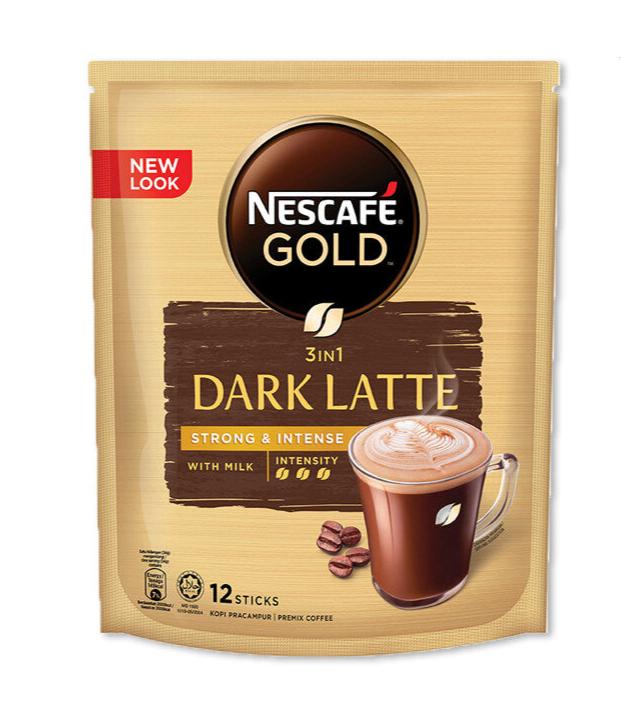 NESCAFE GOLD Dark Latte 12 Sticks, 34g