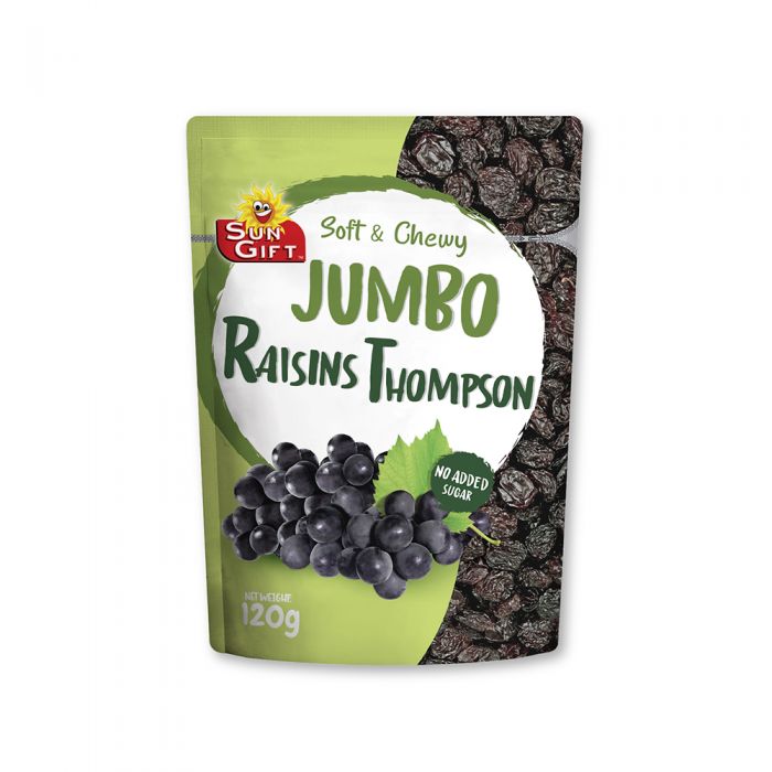 SUN GIFT Soft & Chewy Jumbo Raisins Thompson 120g