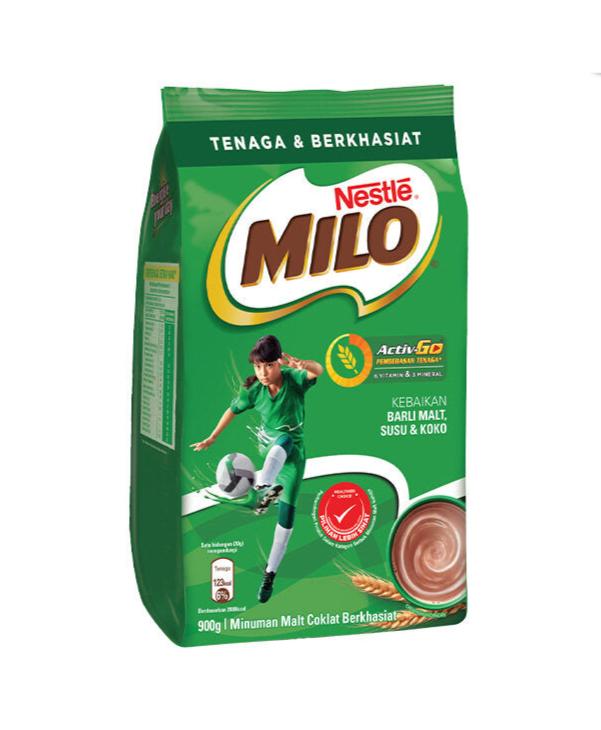 NESTLÉ MILO® CHOCOLATE MALT POWDER Soft Pack 900g