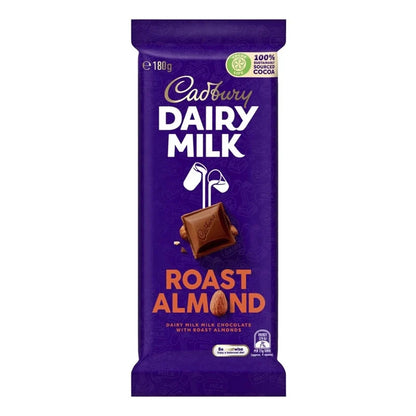 CADBURY Dairy Milk Chocolate Roast Almond 180g