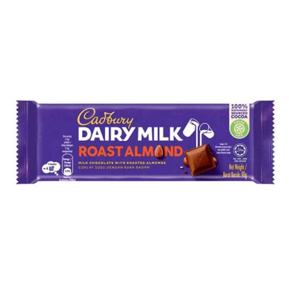 CADBURY Dairy Milk Chocolate Roast Almond 90g