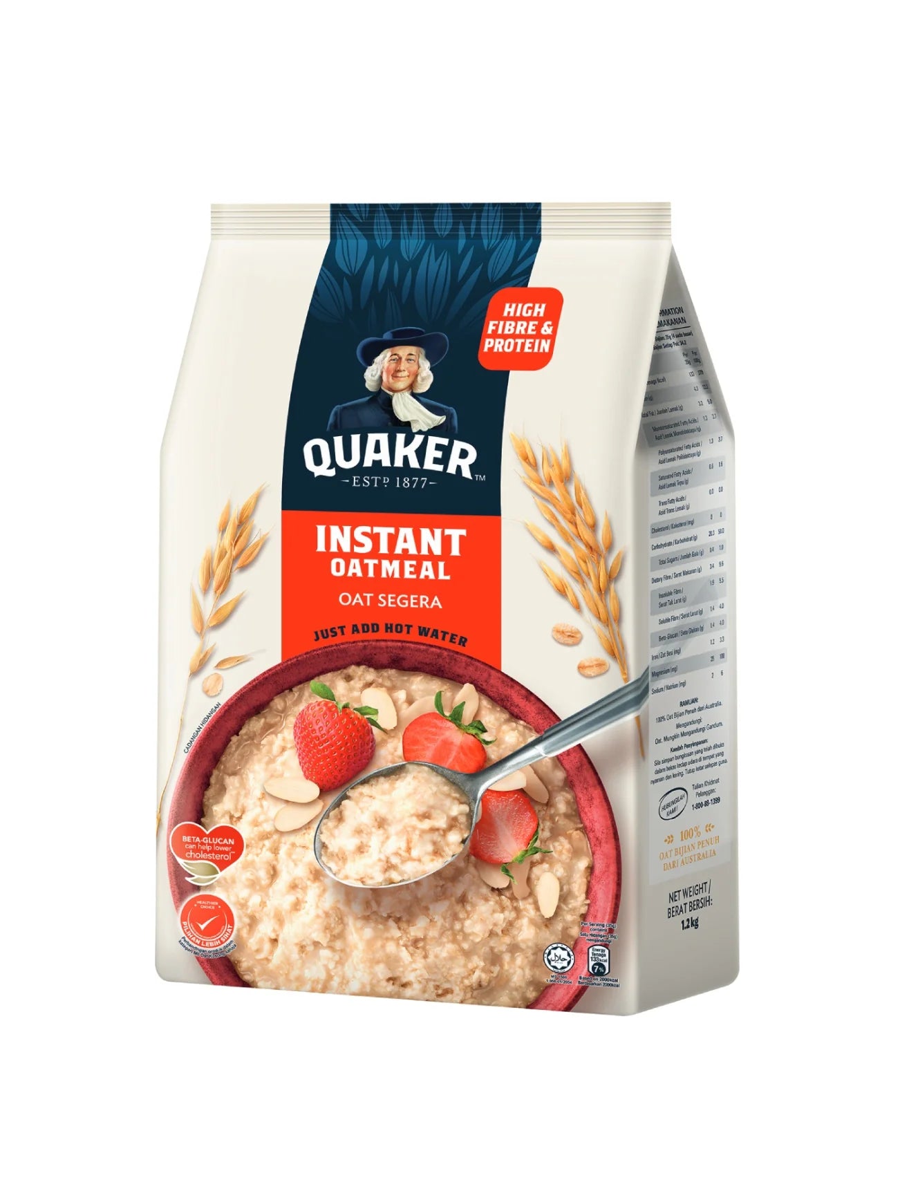 QUAKER Instant Oatmeal Softpack 1.2kg