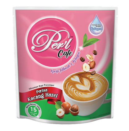 PER'L Kacip Fatimah & Collagen Cafe - Hazelnut (20g x 15 Sachets)