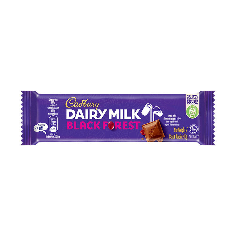 CADBURY Dairy Milk Chocolate Black Forest 37g