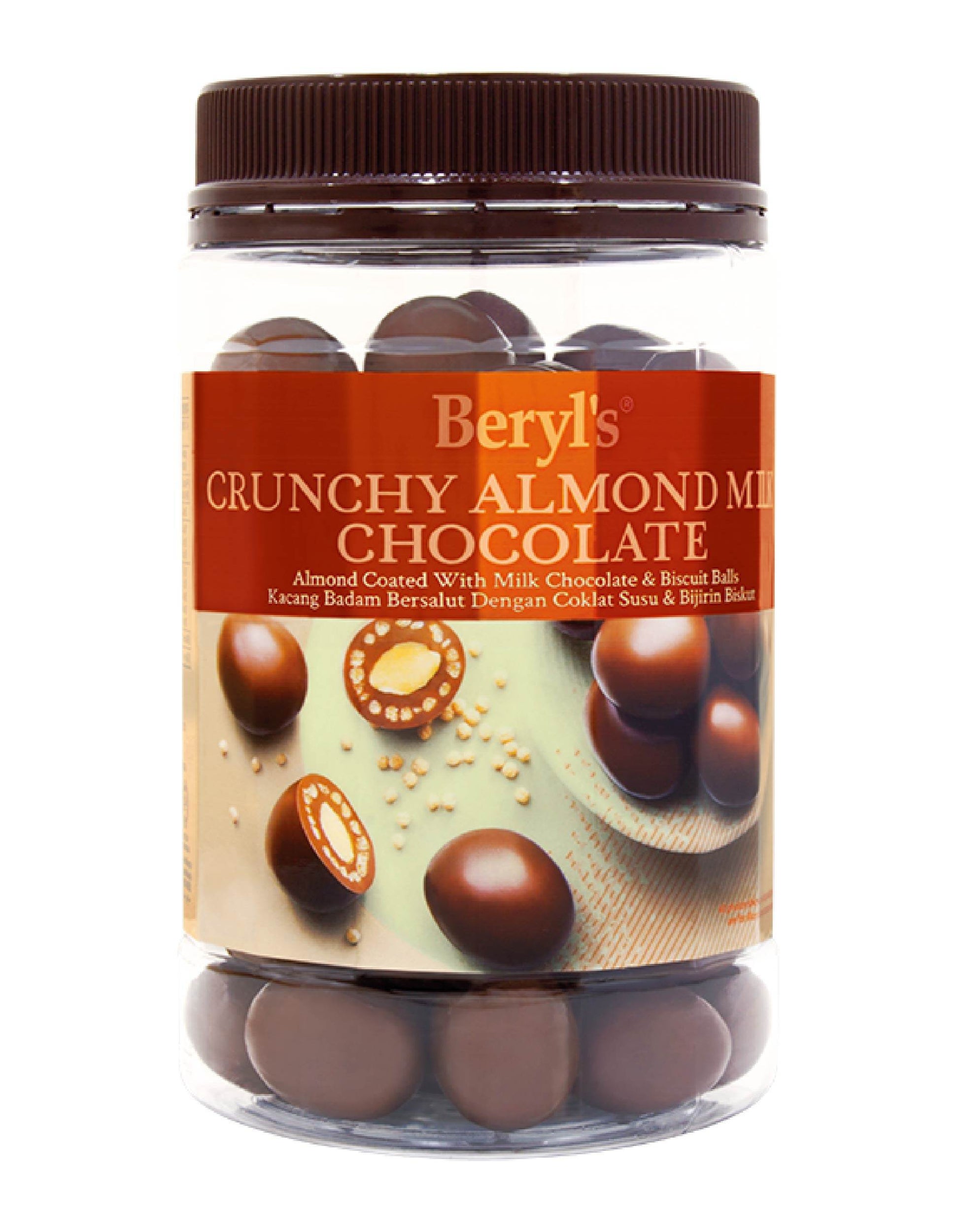 Beryl's Almond Coated With Milk Chocolate & Crunchy Biscuit Ball 340g