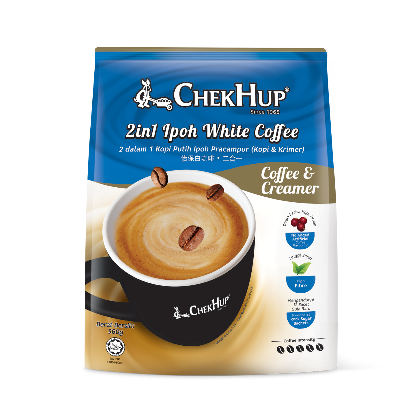 Chek Hup 2 in 1 Ipoh White Coffee & Creamer 30g x 12s