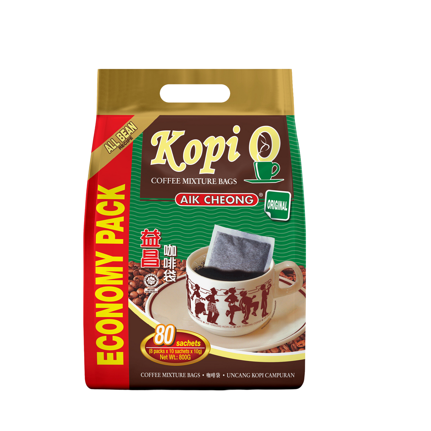 AIK CHEONG Kopi O Bag Original 800g (10g x 80's)