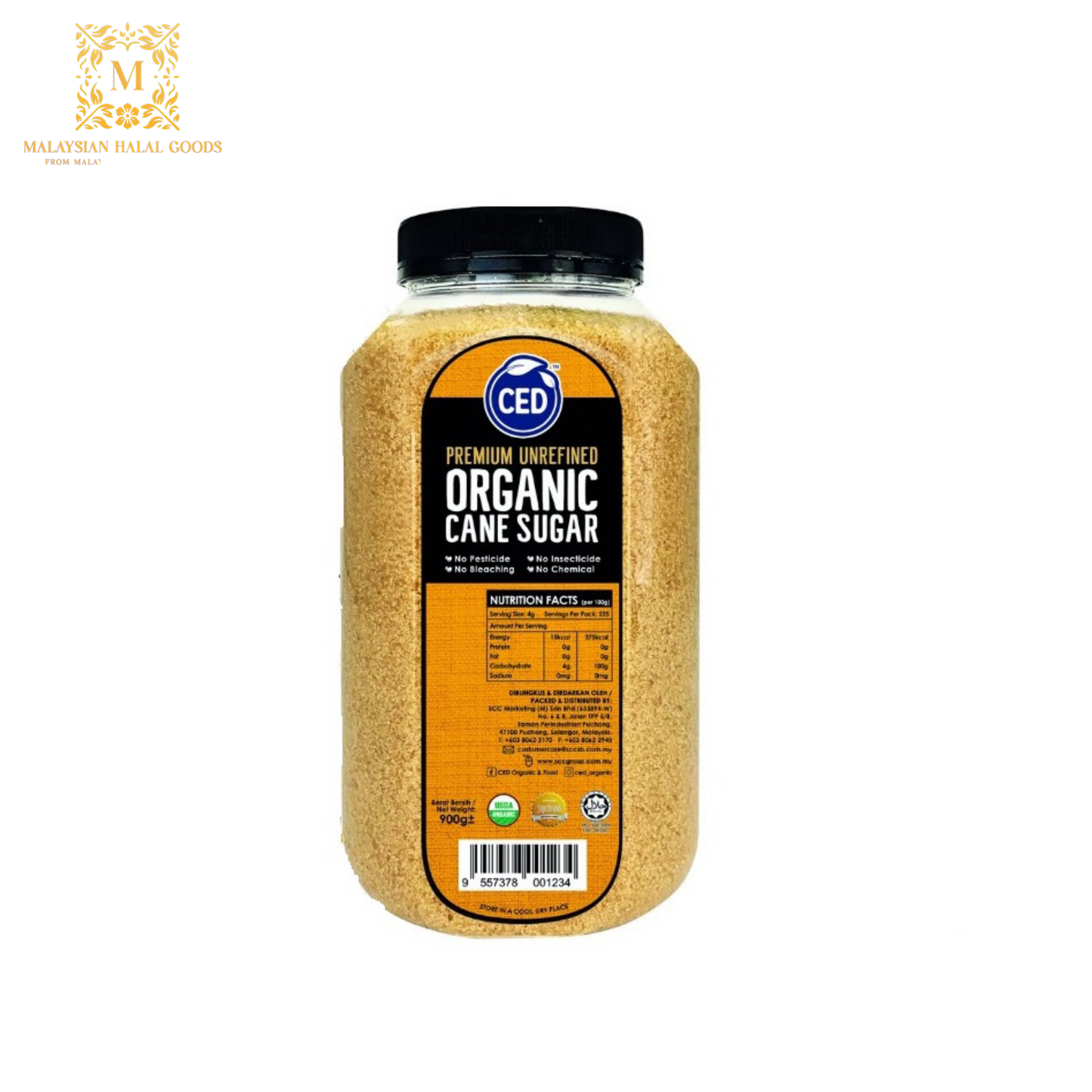 CED Organic Cane Sugar 900g