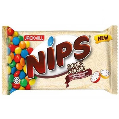 J&J NIPS Cookies & Creme White Chocolate 62g