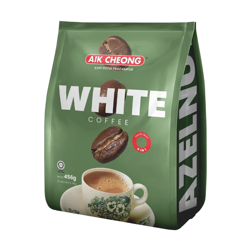 AIK CHEONG White Coffee 4in1 Hazelnut 456g (38g x 12's)