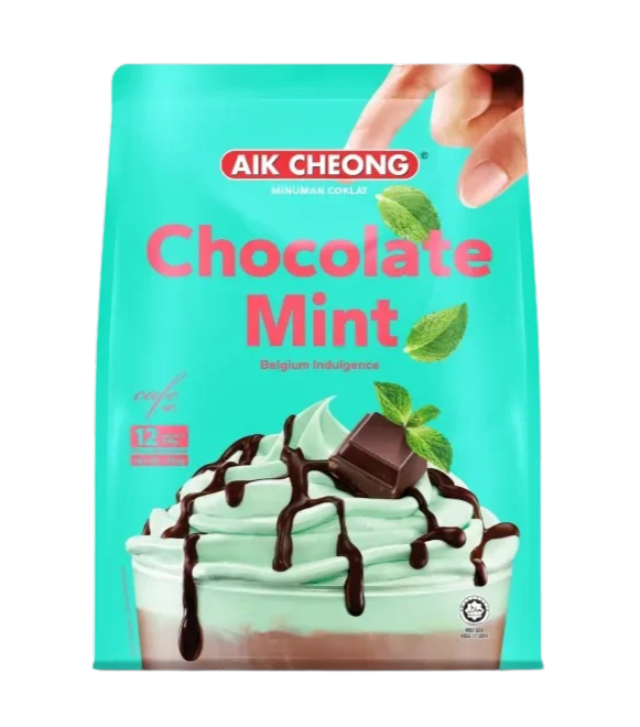 AIK CHEONG Cafe Art 4in1 Chocolate Mint 456g (38g x 12's)