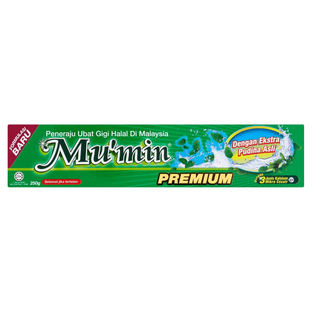 Mu'min Premium Toothpaste (250g) - Pudina