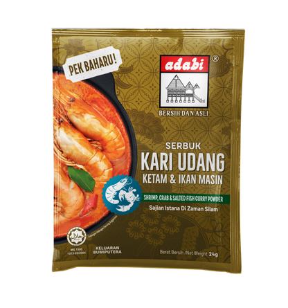 ADABI Serbuk Kari Udang, Ketam, & Ikan Masin 24g