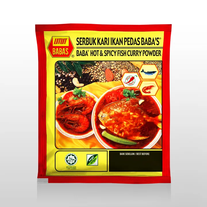 BABA'S Hot & Spicy Fish Curry Powder 25g