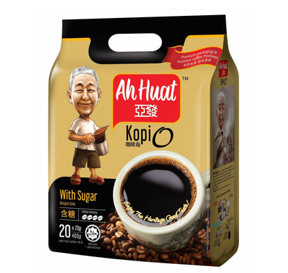 Ah Huat Kopi O With Sugar (20g X 20 Sachets) 亚发咖啡烏含糖