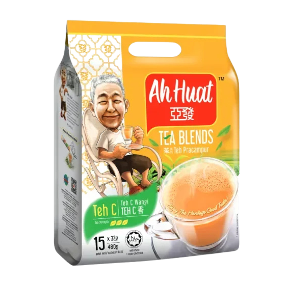 AH HUAT Tea Blends Teh C 480g (32g x 15's)