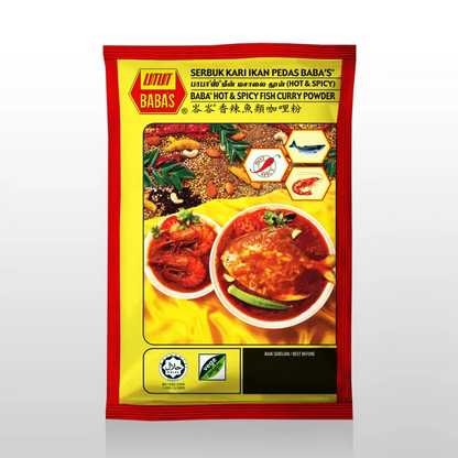 BABA'S Hot & Spicy Fish Curry Powder 125g