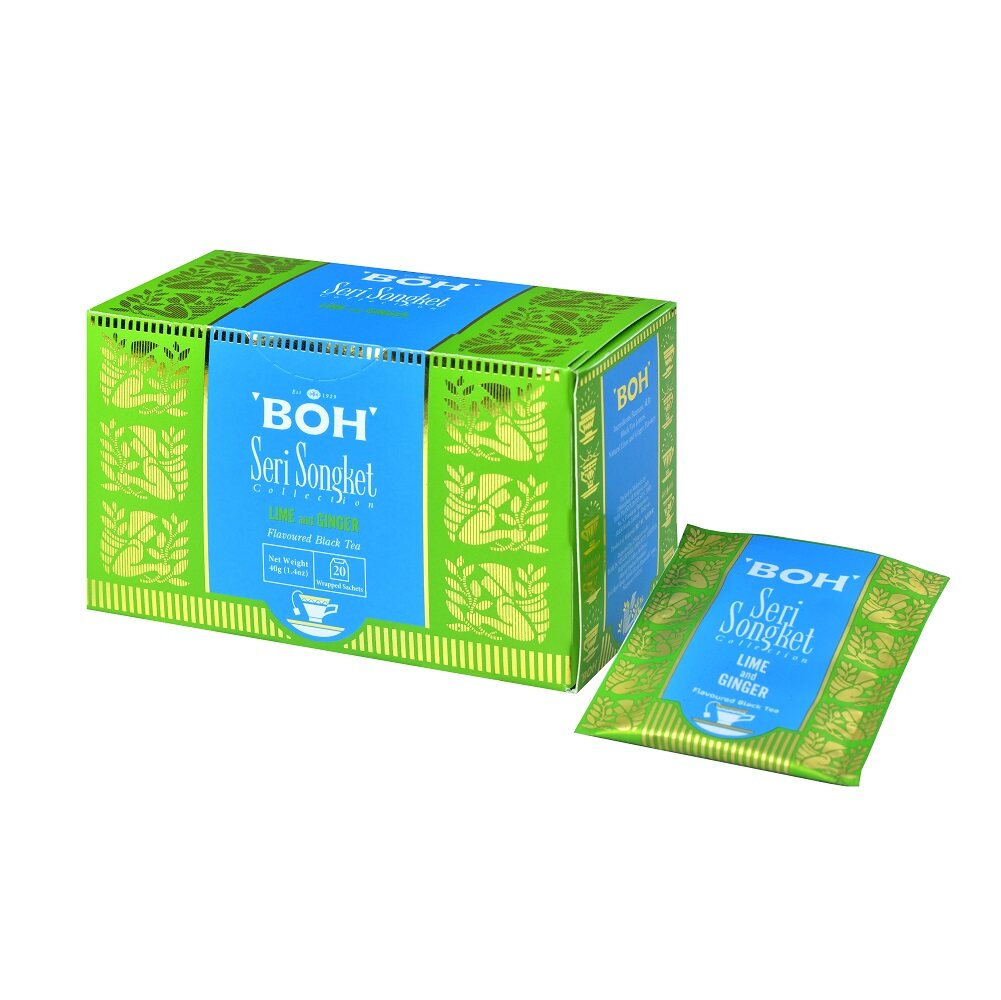 BOH Seri Songket Lime and Ginger Teabag Sachet (20's)