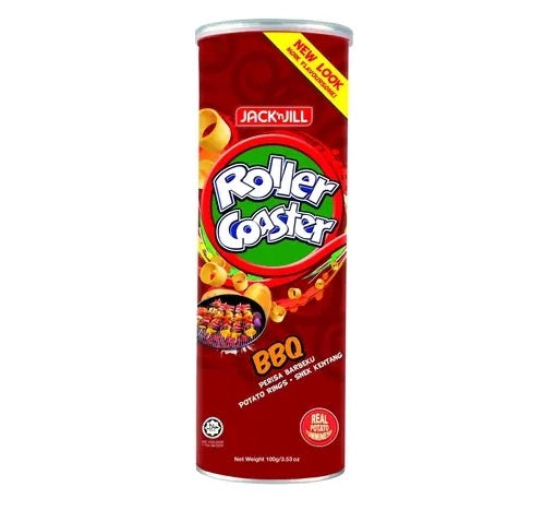 J&J ROLLER COASTER BBQ Potato Ring 100g