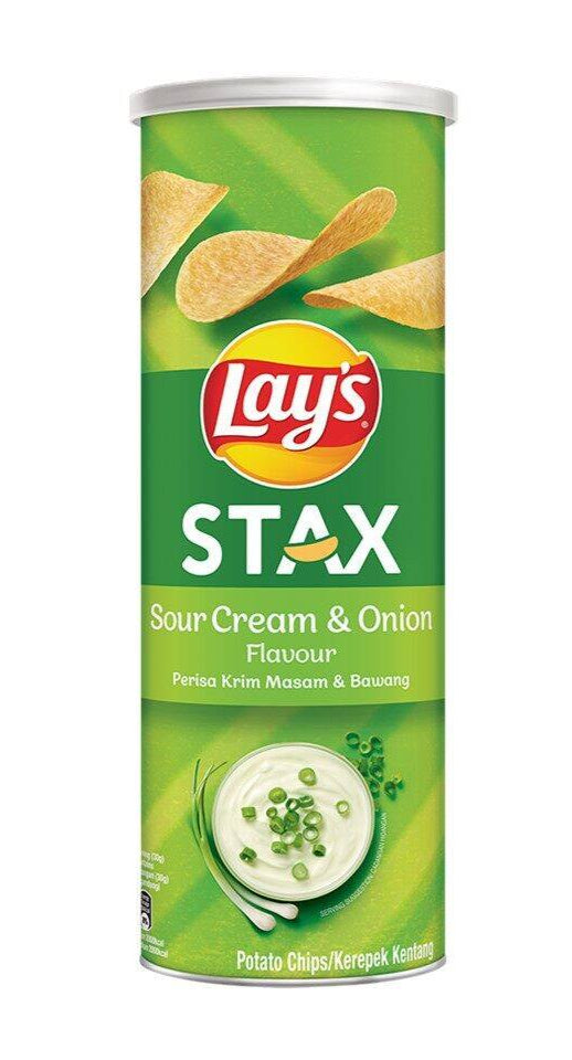 LAY'S STAX Sour Cream & Onion Potato Chips 135g