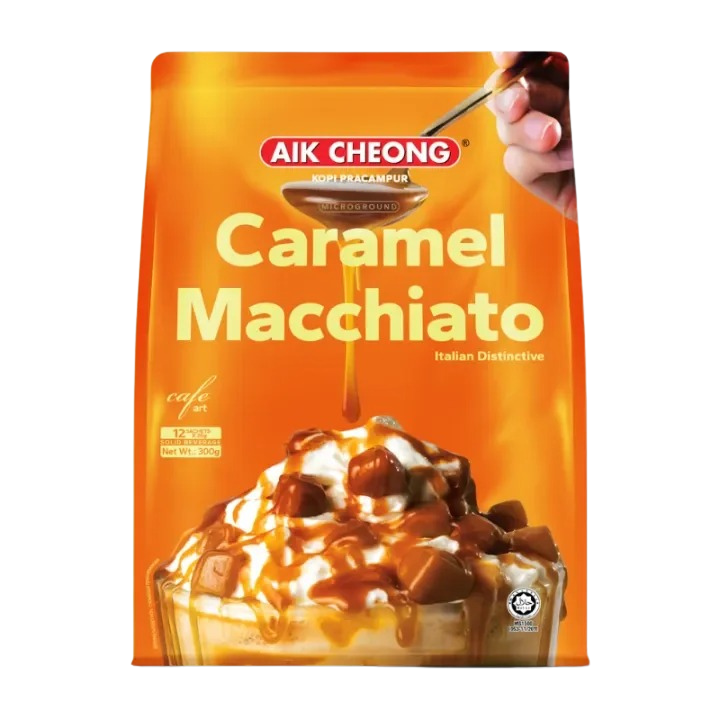 AIK CHEONG Cafe Art 3in1 Caramel Macchiato 300g (25g x 12's)