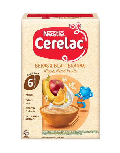 NESTLE CERELAC Rice & Mixed Fruits Infant Cereal Box Pack 250g