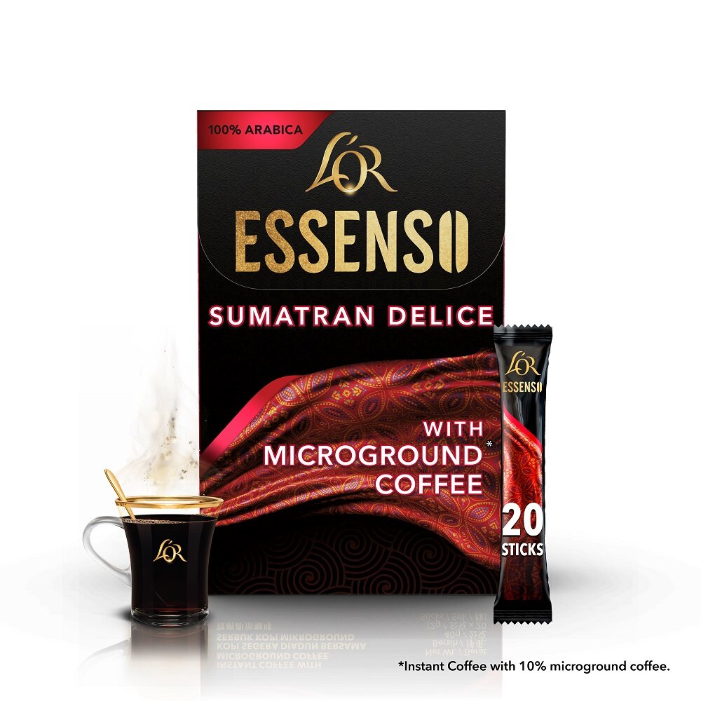 L'OR ESSENSO Sumatran Delice with Microground Instant Pure Coffee (2g x 20 Sticks)