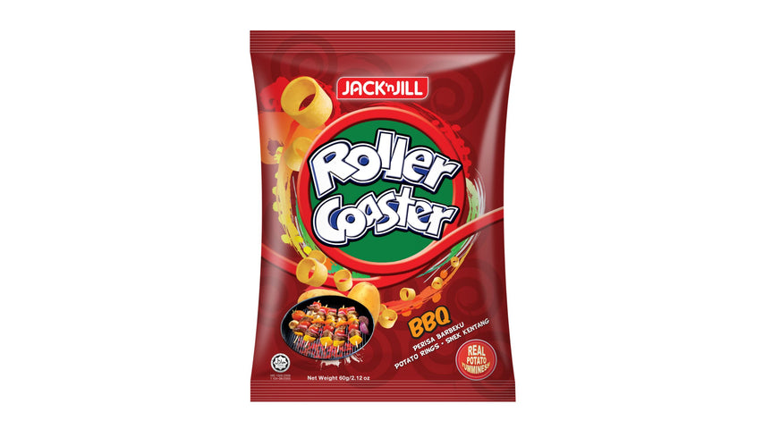 J&J ROLLER COASTER BBQ Potato Ring 60g