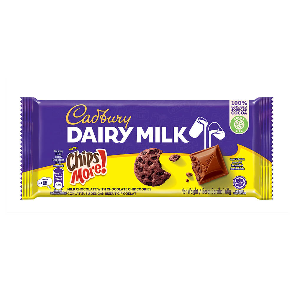 CADBURY Dairy Milk Chocolate with Chips More 160g