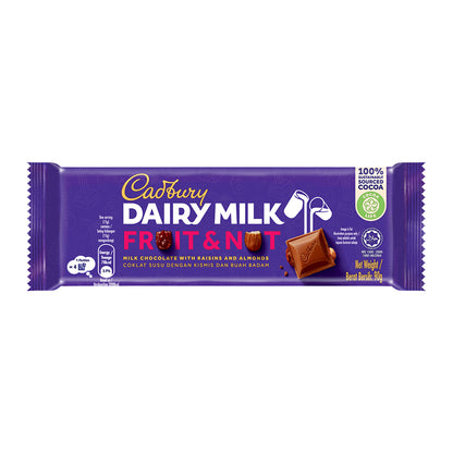 CADBURY Dairy Milk Chocolate Fruit & Nut 90g