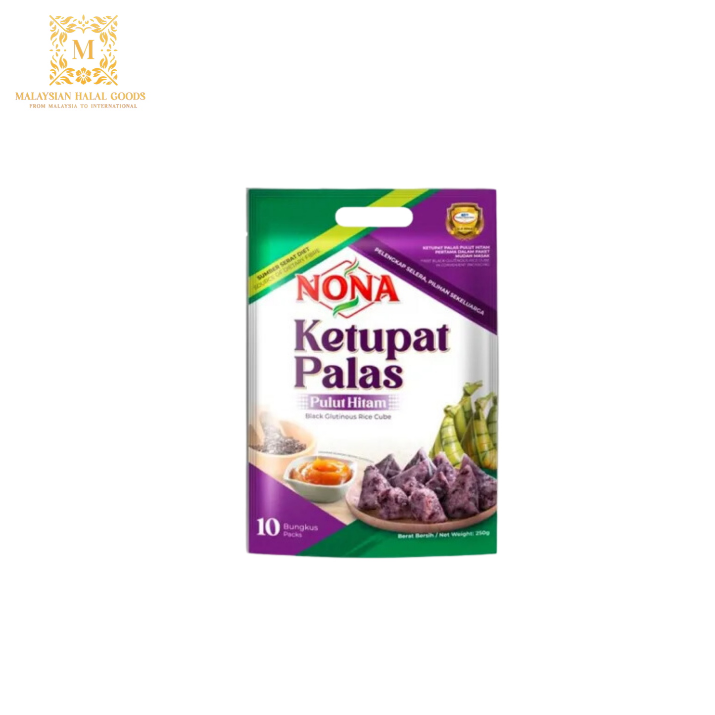 NONA Ketupat Palas Pulut Hitam 250g