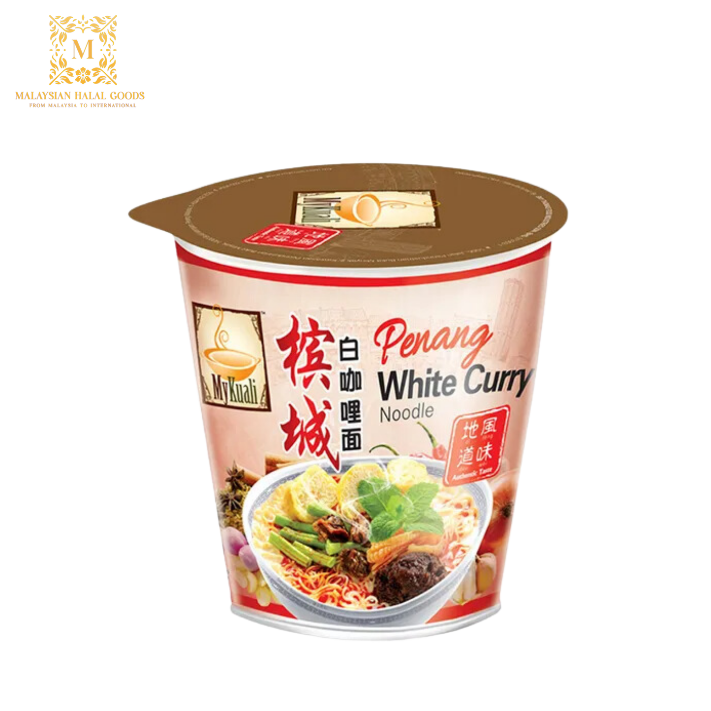 MYKUALI Penang Noodle Cup - White Curry*95g