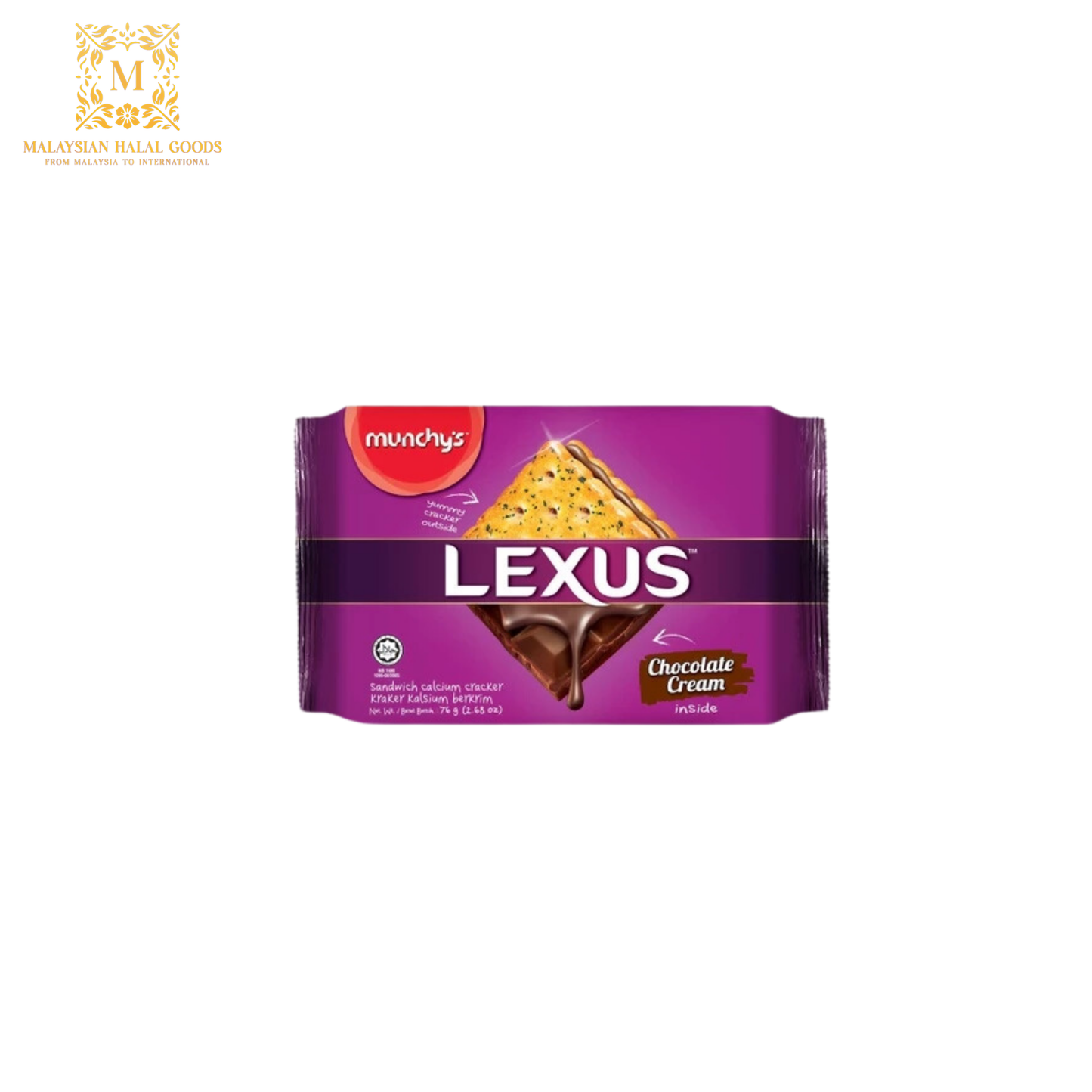 MUNCHY'S Lexus Chocolate Sandwich 76g