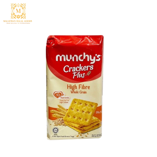 MUNCHY'S Crackers Plus High Fibre Whole Grain 300g