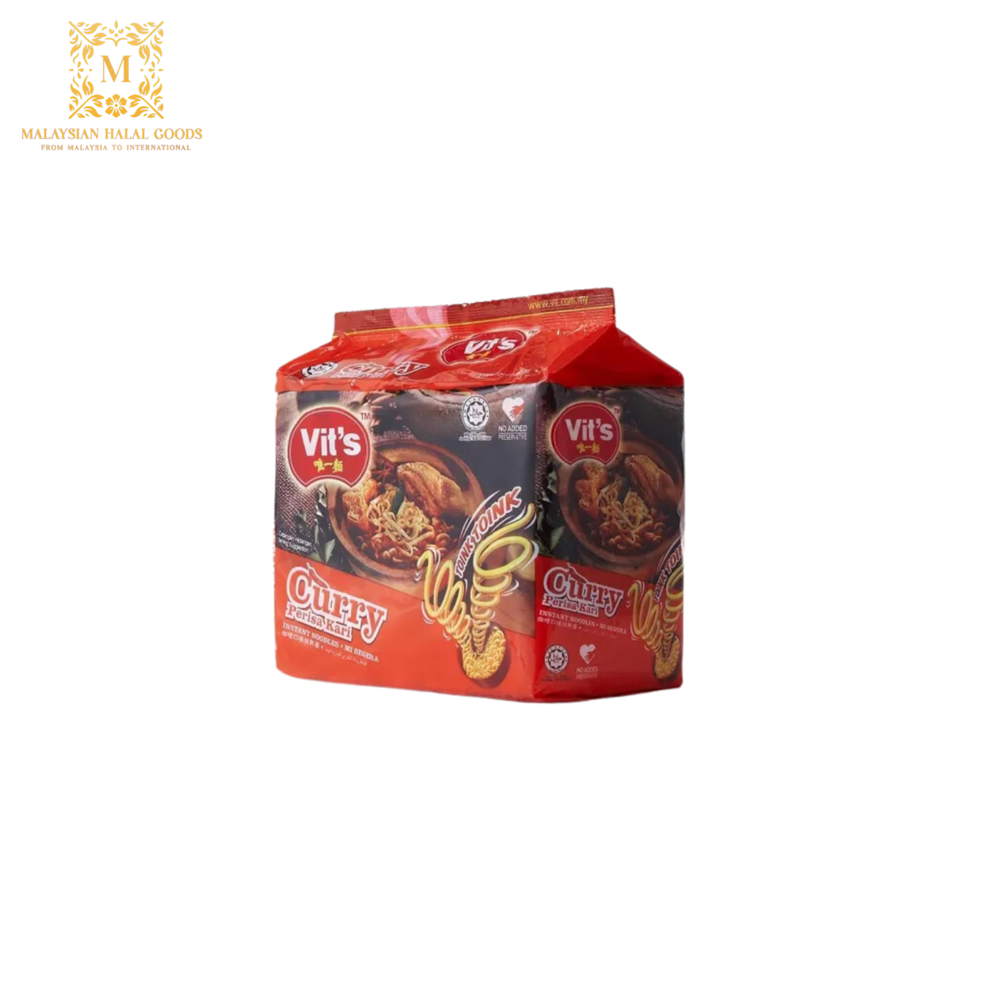 VITS Instant Noodles Curry Flavour (78gm x 5 packets)