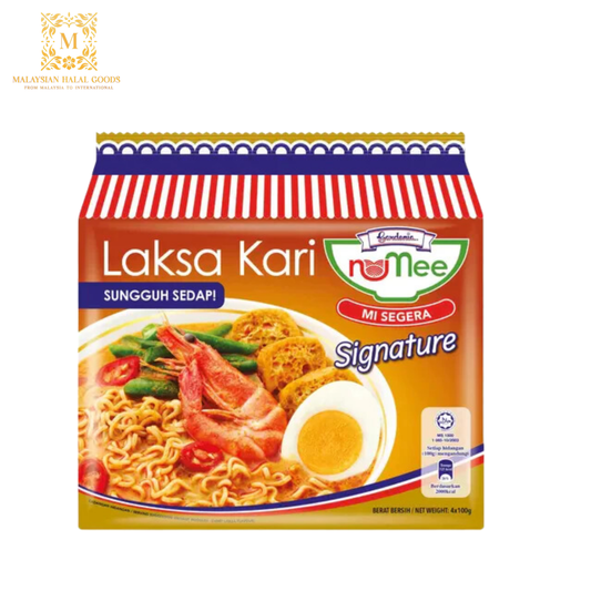 GARDENIA NUMEE Instant Noodles Laksa Curry 100g x 4 Packs