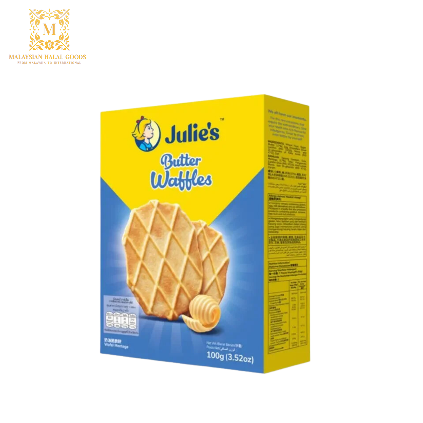 JULIE'S Butter Waffles 100g