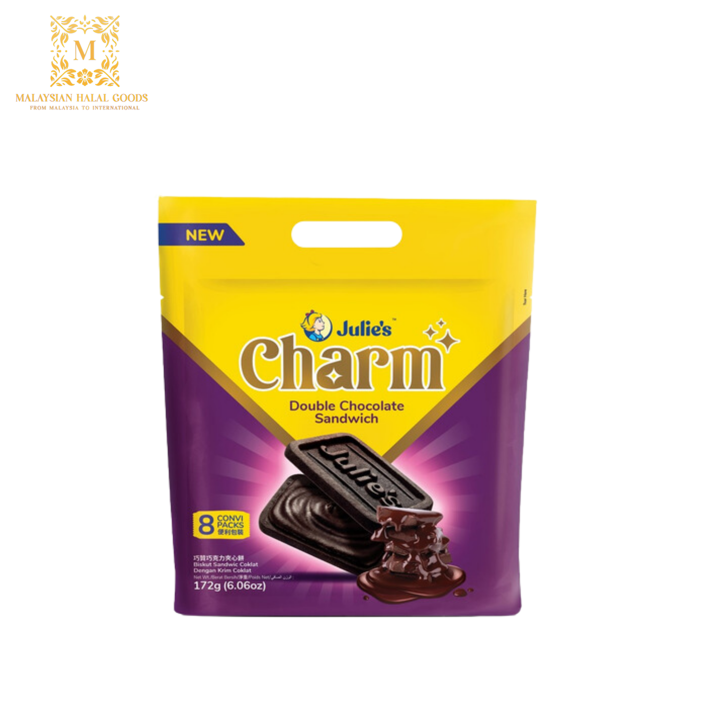 JULIE'S Charm Double Chocolate Sandwich 172g