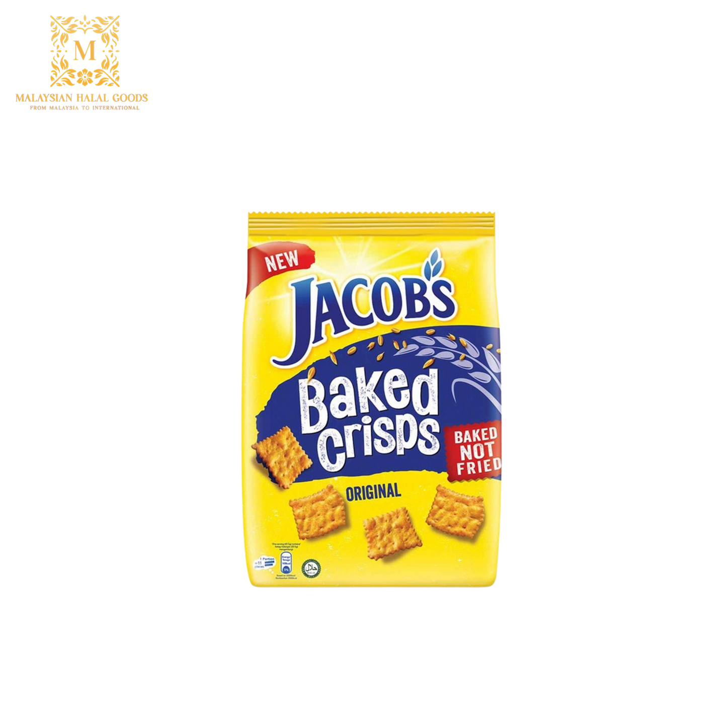 JACOB'S Baked Crisps Biscuits Original 229g