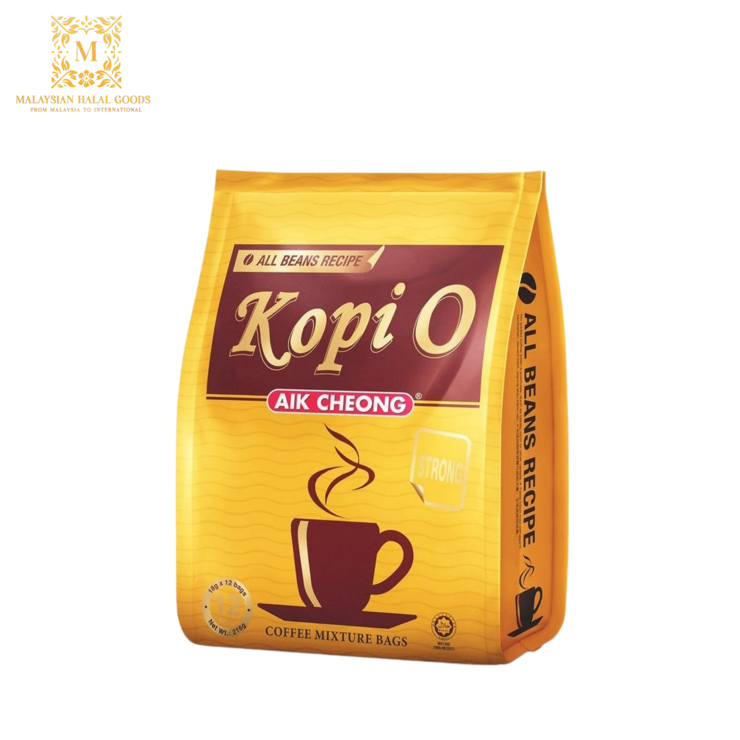 AIK CHEONG Kopi O Bag Strong 216g (18g x 12's)