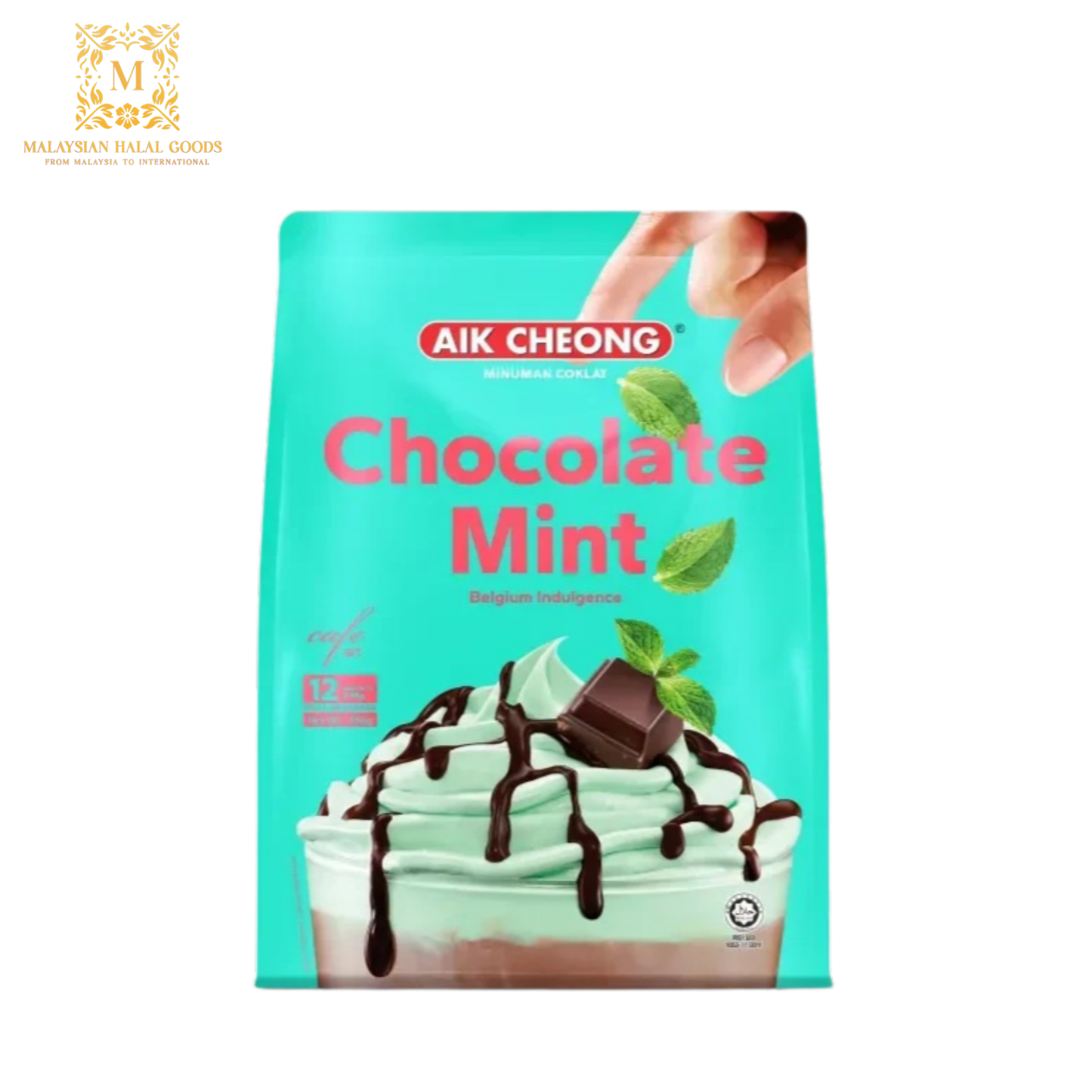 AIK CHEONG Cafe Art 4in1 Chocolate Mint 456g (38g x 12's)