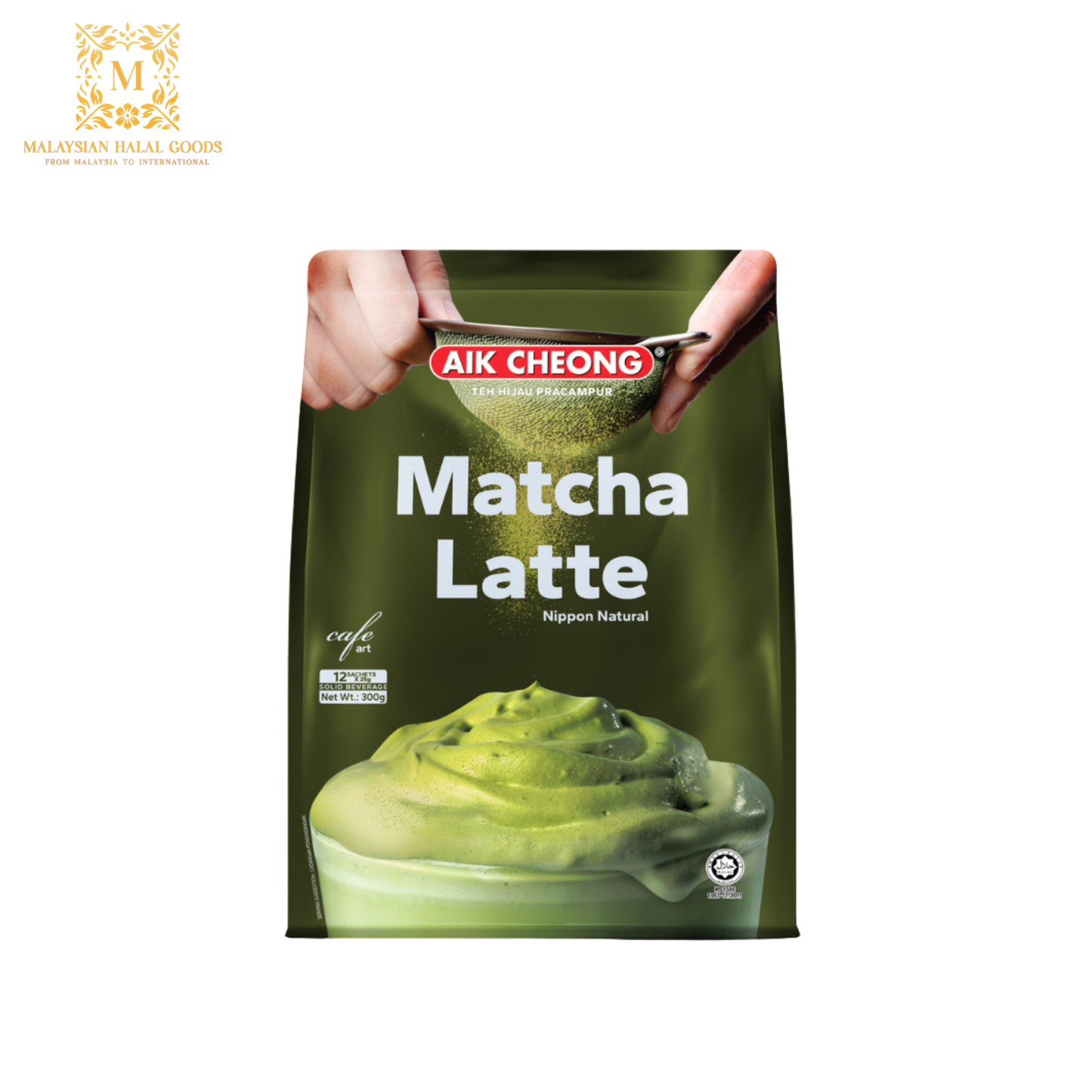 AIK CHEONG Cafe Art 3in1 Matcha Latte 300g (25g x 12's)