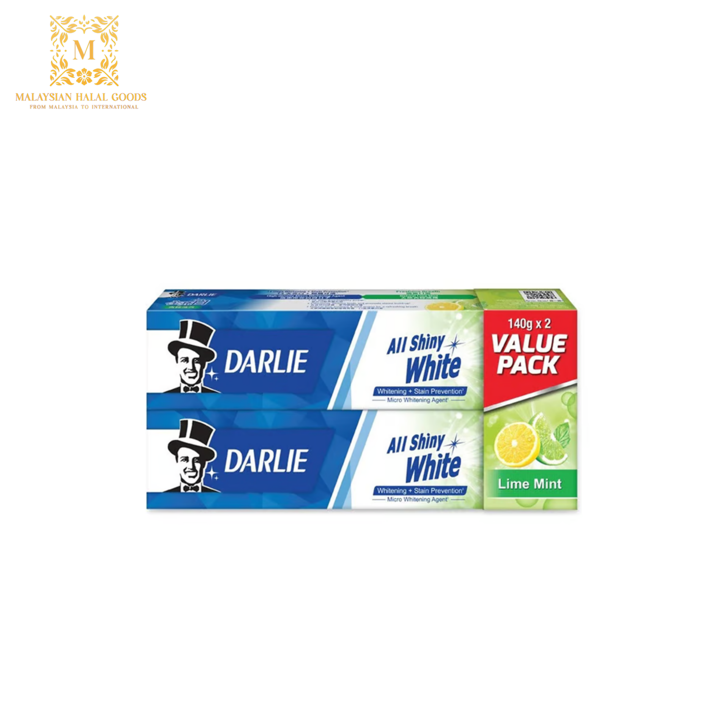 DARLIE Toothpaste All Shiny White Lime Mint 140g x 2