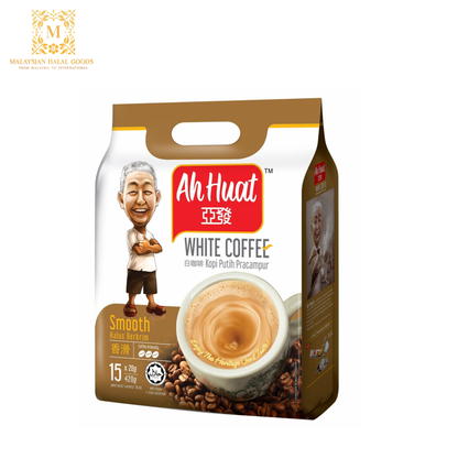 AH HUAT 3 in 1 White Coffee Smooth 420g (28g x 15's)