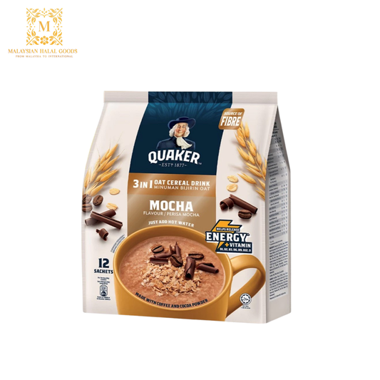 QUAKER 3in1 Oat Cereal Drink Mocha 336g (12's x 28g)