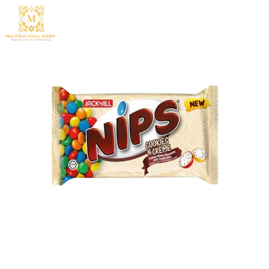 J&J NIPS Cookies & Creme White Chocolate 62g