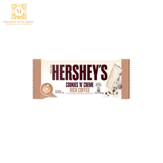 HERSHEY'S White Chocolate Cookies 'N' Creme Rich Coffee Bar 38g