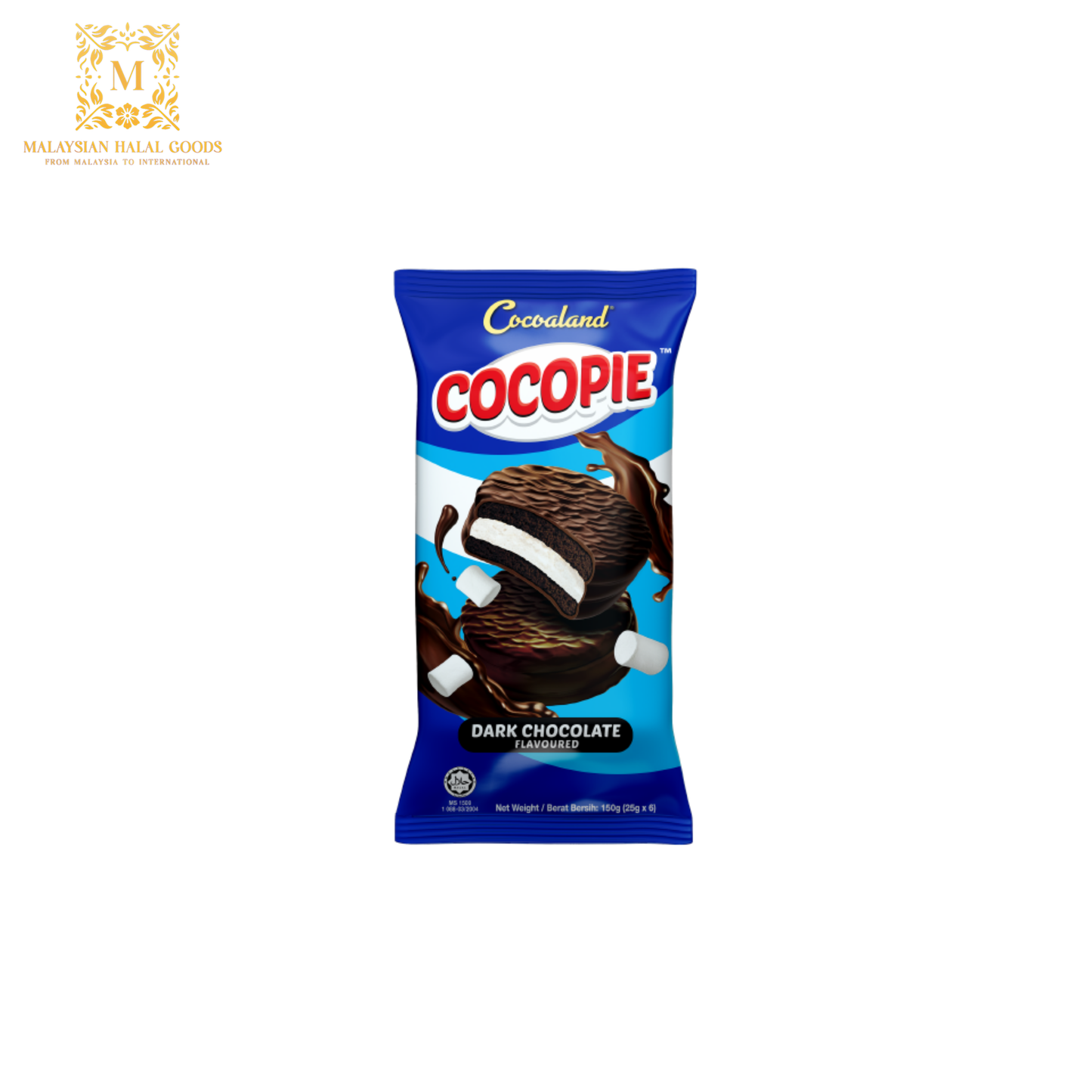 COCOPIE Dark Chocolate 150g (25g x 6)