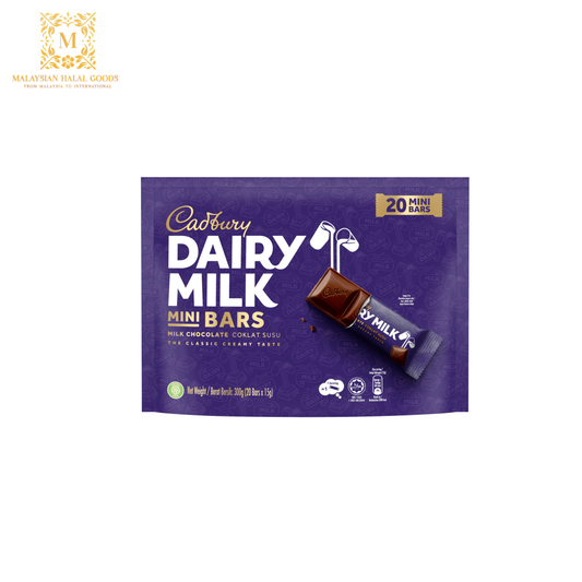 CADBURY Dairy Milk Mini Bars Milk Chocolate 300g (20's x 15g)