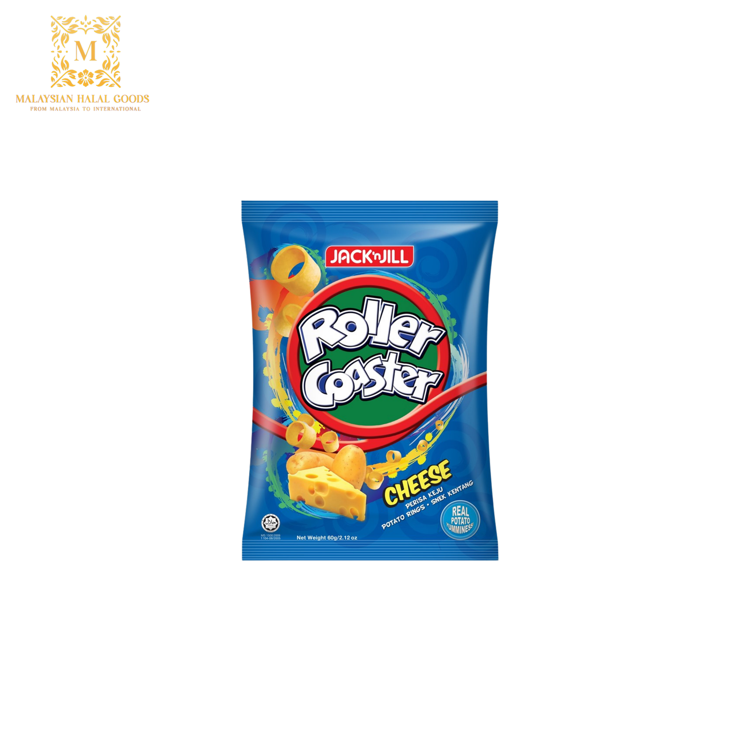 J&J ROLLER COASTER Cheese Potato Ring 60g